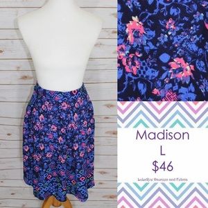 LuLaRoe L Madison Skirt NWT